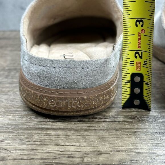 Earth~Women’s~”Flan”  Round Toe Tan Suede Casual Slip On Flat Mules~Size 11 - Picture 5 of 9